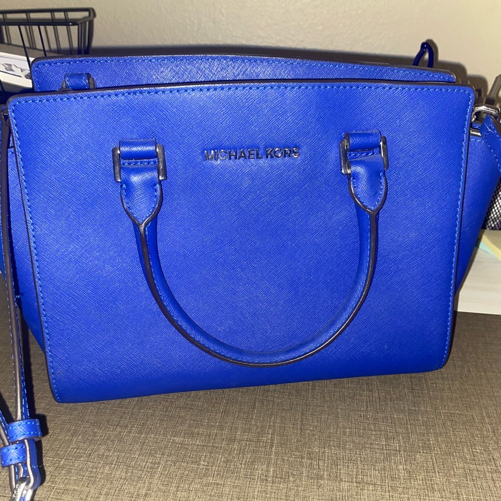 Dark Blue Michael Kors bag